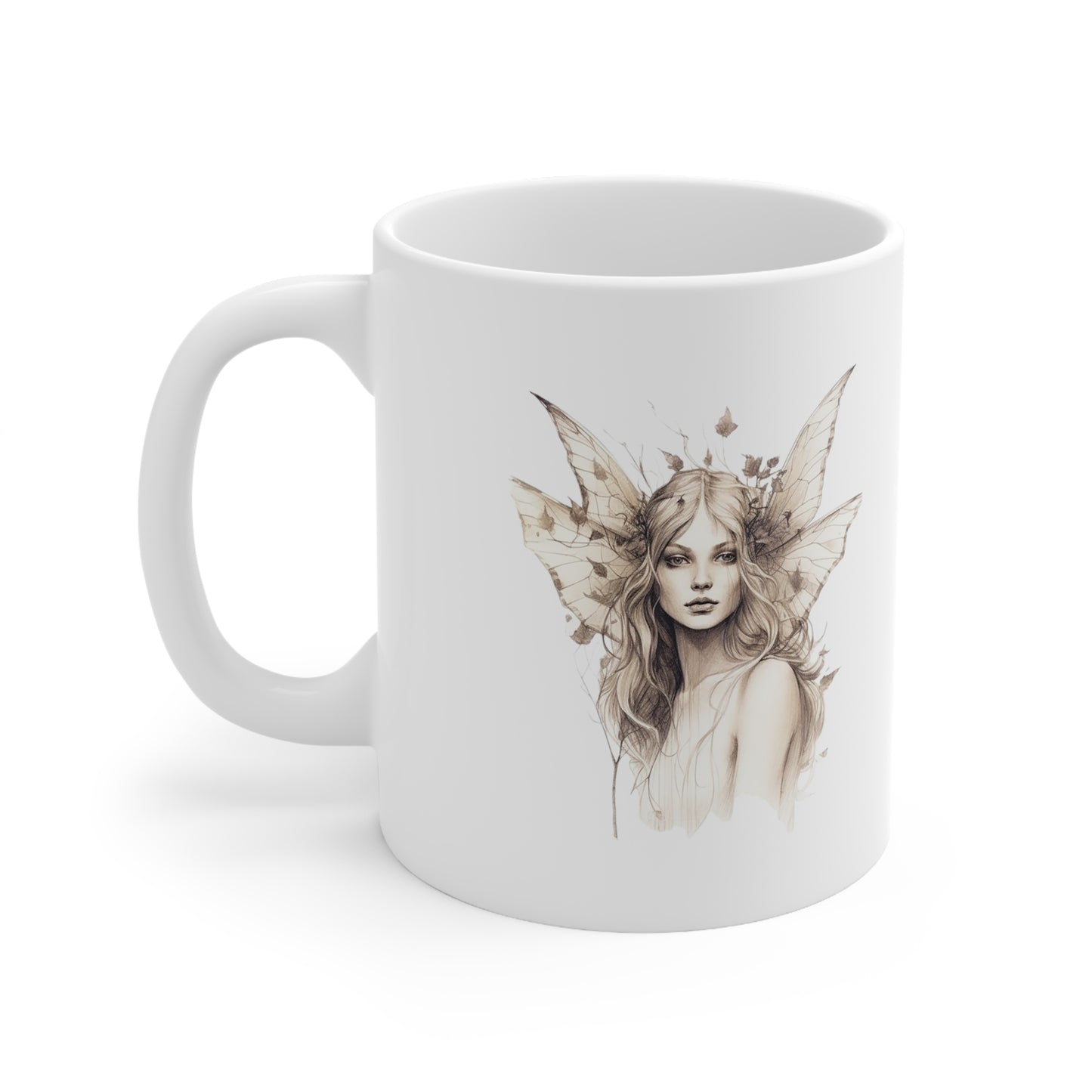 Dahlia the Woodland Fairy with Poetry Ceramic Mug 11oz