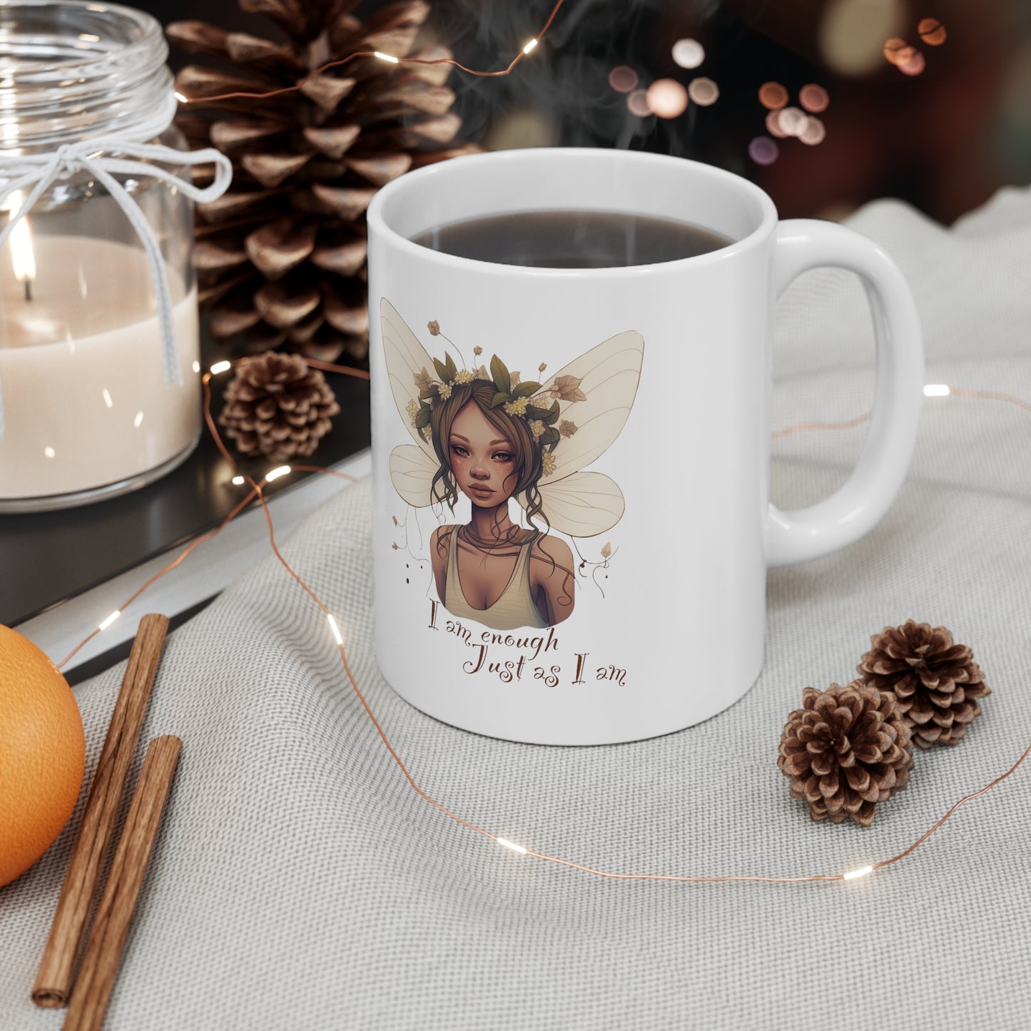 I Am Enough - Orla the Woodland Fairy Ceramic Mug 11oz