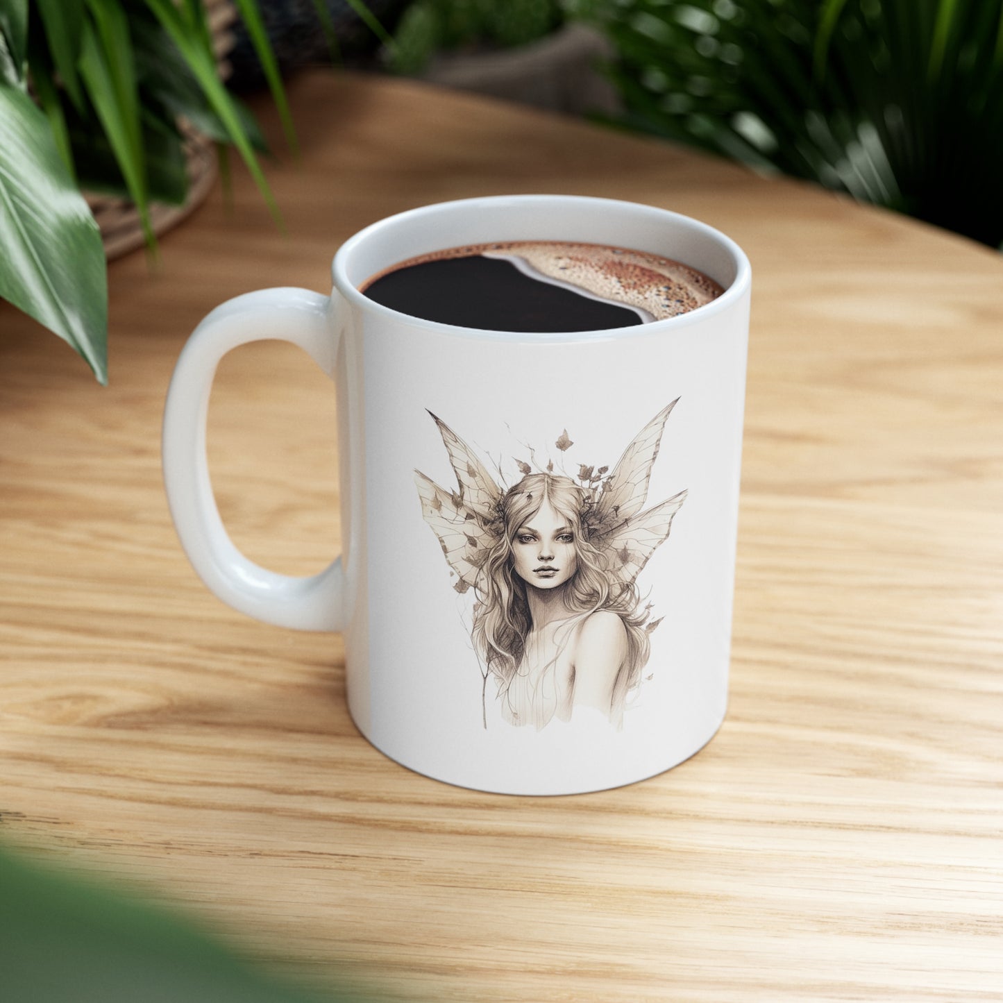 Dahlia the Woodland Fairy with Poetry Ceramic Mug 11oz