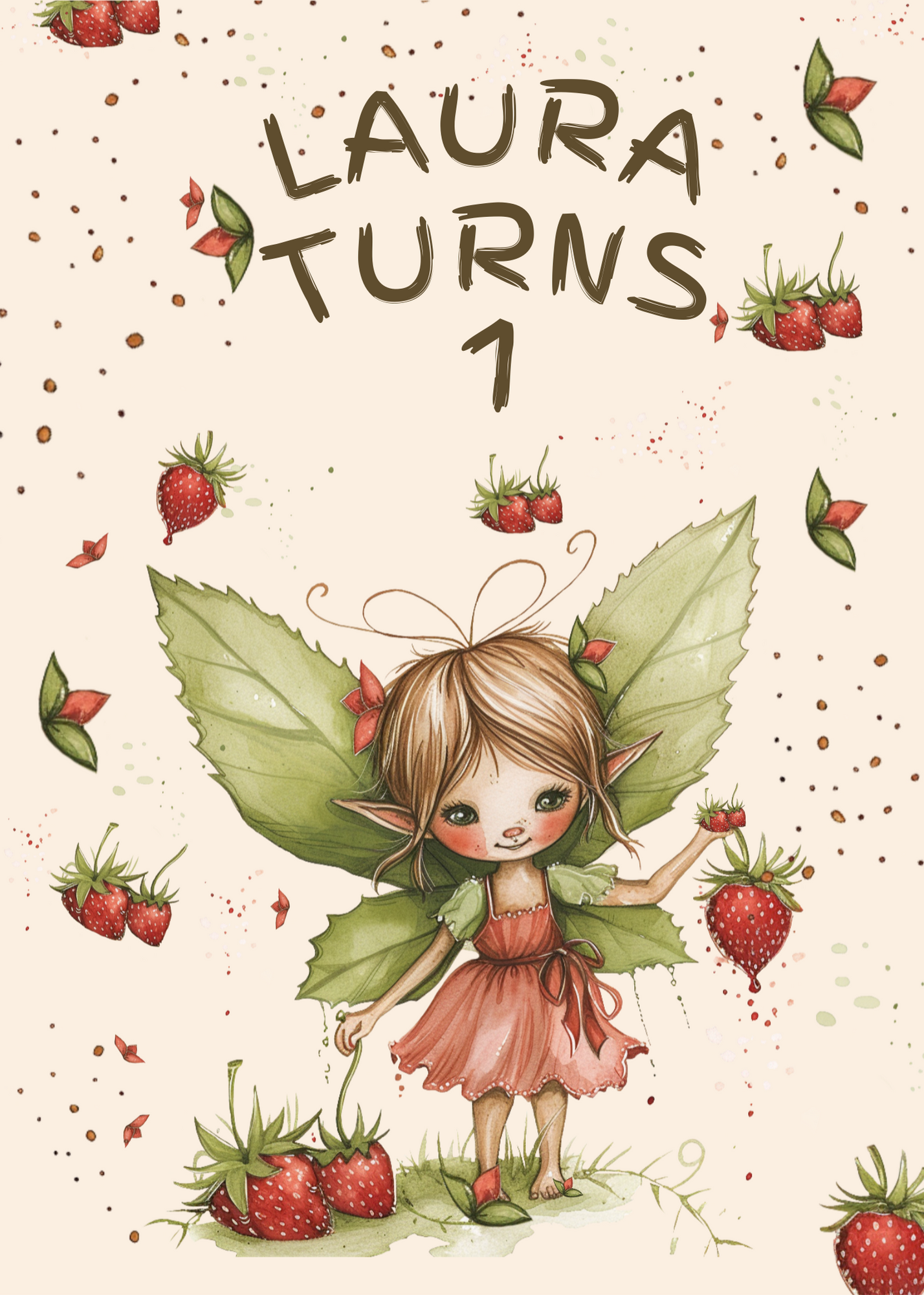 Little Fairy Custom Birthday Invite - Digital Product